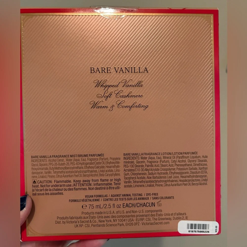 Victoria's Secret Bare Vanilla Body Care Set - Picture 3 of 4